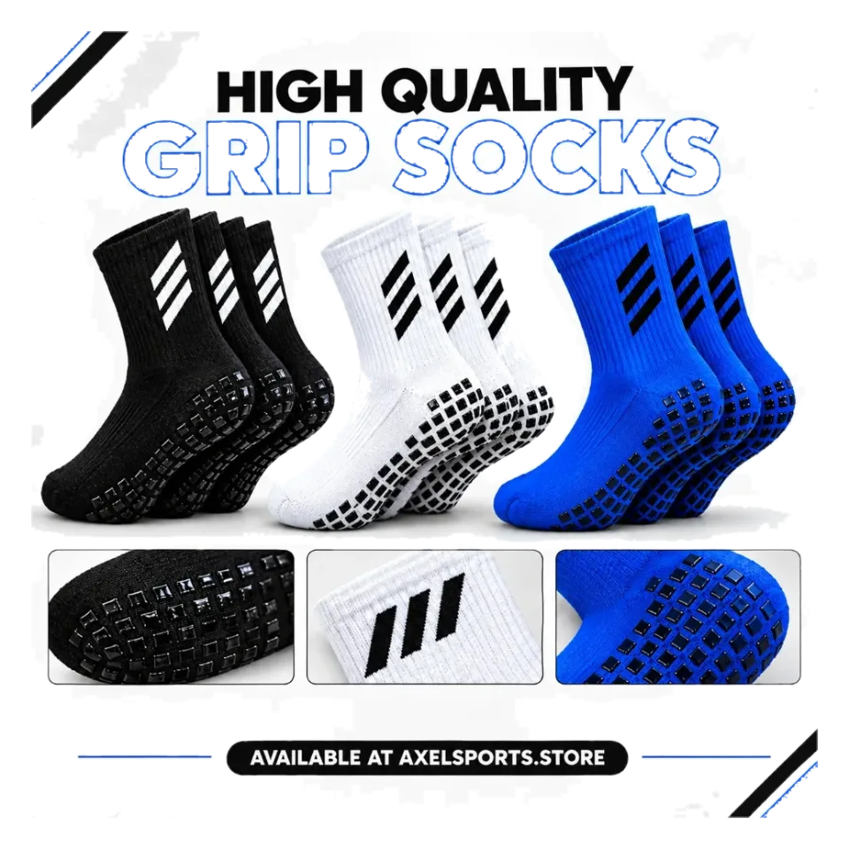 HIGH QUALITY GRIP SOCKS FOR PROFESSIONAL PLAYERS